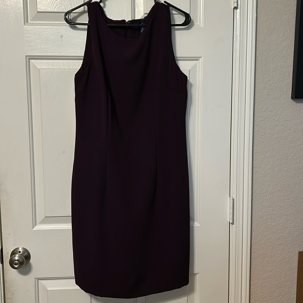 Karen Scott Maroon Sleeveless Dress Size 12